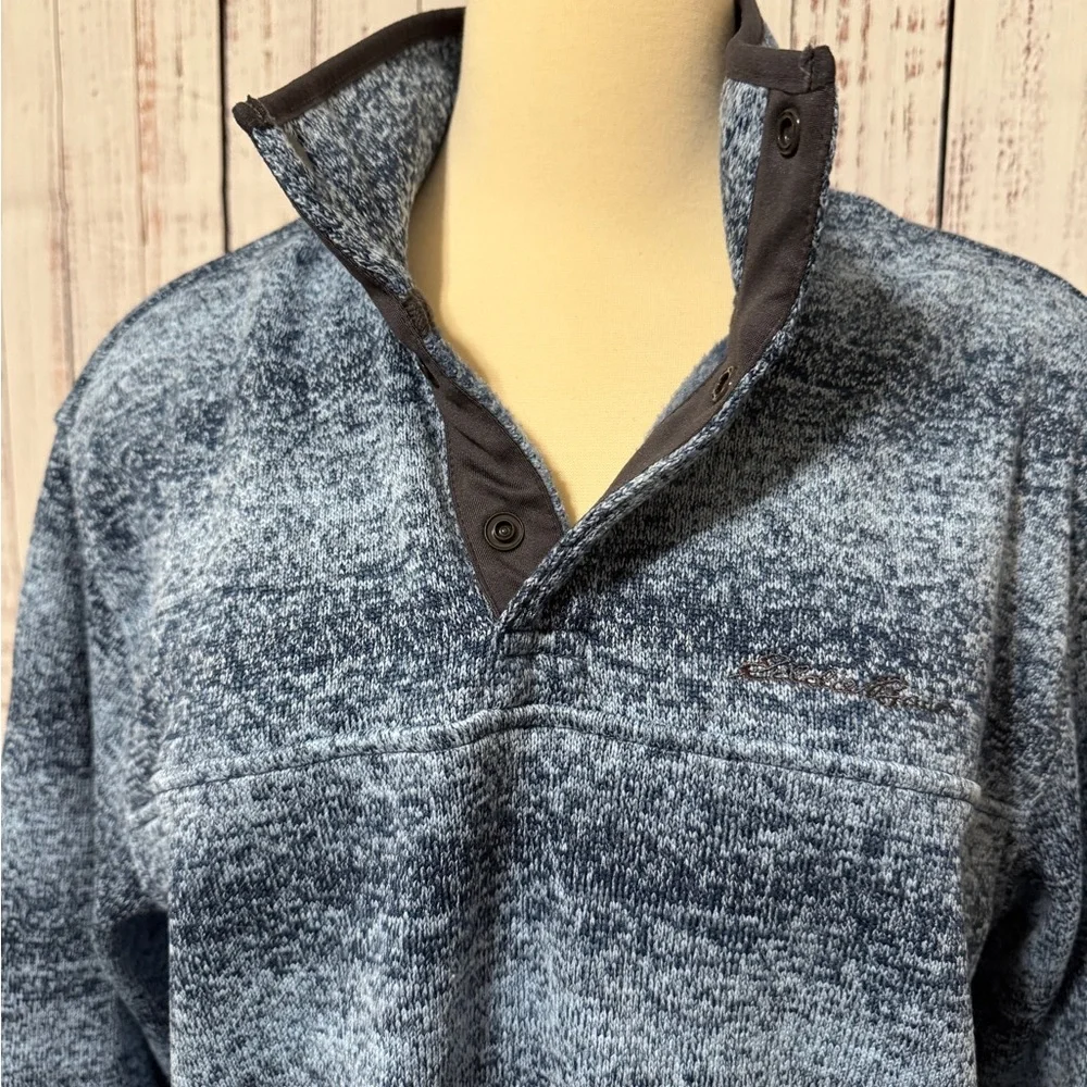 Eddie Bauer Blue Patterned Pullover - Picture 5 of 6